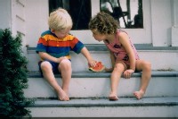 international travel picture of children